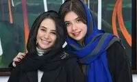 ژست بسیار صمیمیِ نفس بازغی و الناز حبیبی در آغوش هم!