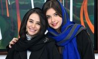 ژست بسیار صمیمیِ نفس بازغی و الناز حبیبی در آغوش هم!