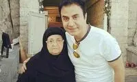اشک‌های تلخ داریوش فرضیایی در خاکسپاری مادرش