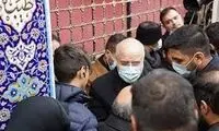 حضور قالیباف در محل شهادت سردار سلیمانی
