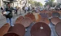 نابودسازی دیش ماهواره در شیراز با تانک!