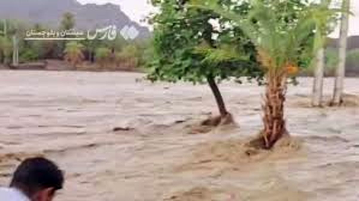 خروش یک رودخانه در ایران پس‌ از چند ماه خشکسالی