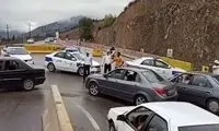 ترافیک در ورودی استان مازندران سنگین شد 