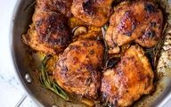 دستور تهیه مرغ تنوری لذیذ با سیر و کره