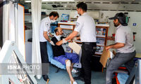 ۱۱ مصدوم در سقوط مینی‌بوس به دره در اهواز
