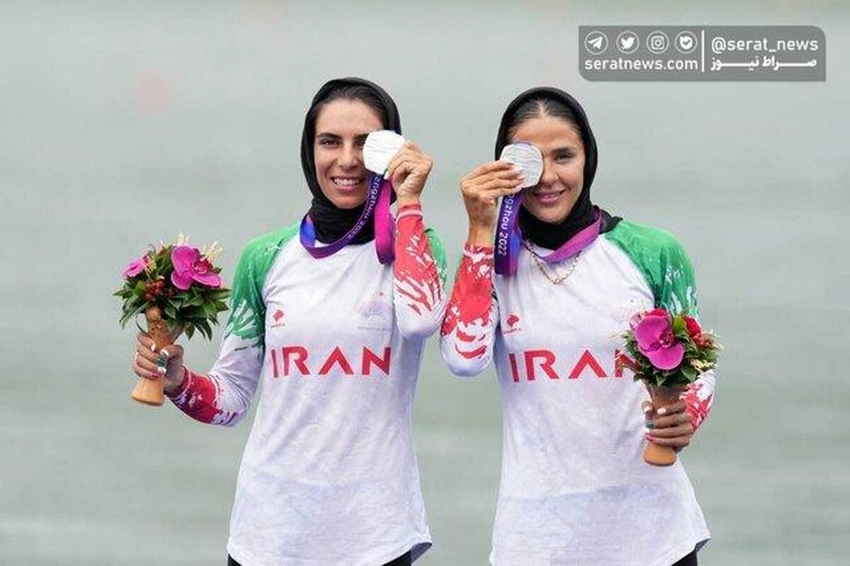 حرکت جالب و هماهنگ دو ورزشکار زن ایرانی