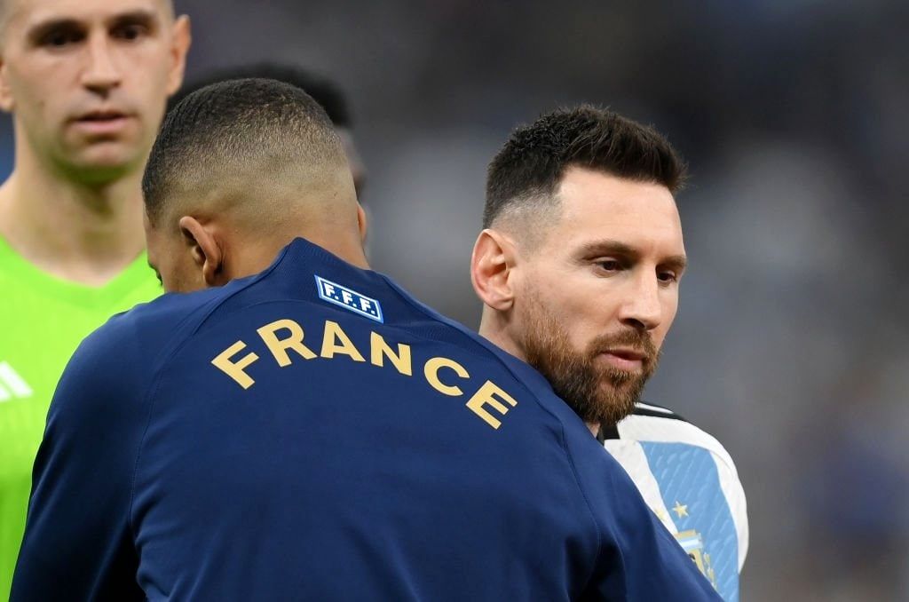 گل سوم آرژانتین به فرانسه توسط لیونل مسی
