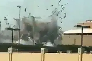 لحظه اصابت موشک ایران که خاورمیانه را تکان داد