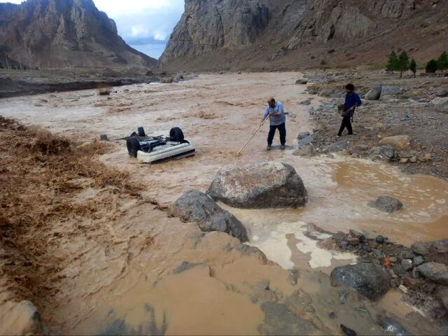 کشته شدن ۲ نفر در سیل شهرستان تفت