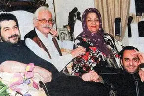 یادباد؛ جمشید مشایخی در کنار نادره و مهران مدیری