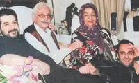 یادباد؛ جمشید مشایخی در کنار نادره و مهران مدیری