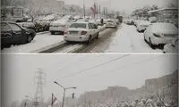بارش شدید برف در شمال پایتخت