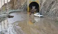 تصاویر هوایی از جاده چالوس پس از وقوع سیل