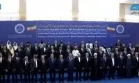 عکس یادگاری مقامات خارجی با سران سه قوه در مراسم تحلیف