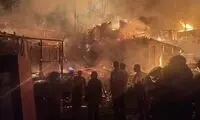وقوع آتش سوزی در امامزاده ابراهیمِ شفت
