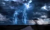 برخورد صاعقه با دو مرد در شیراز
