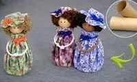 ایده جالب ساخت عروسک بامزه با دستمال توالت!