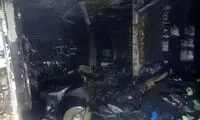 آتش‌سوزی در سنندج، ۲۰ مغازه را طعمه حریق کرد