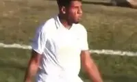 بازیکنی که مثل رونالدو جشن گرفت و رباط داد!
