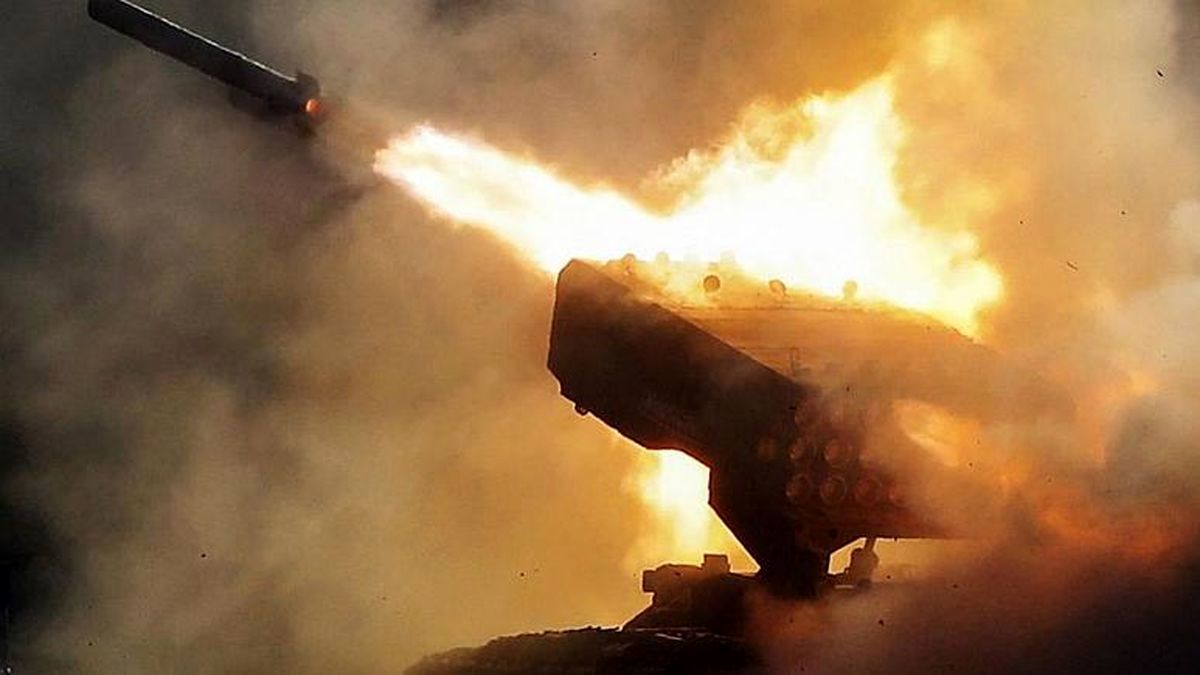لحظه کباب شدن نیروهای اوکراینی با موشک‌های ترموباریک روسی
