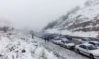 بارش برف و باران این 10 جاده را مسدود کرد