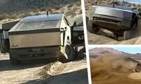 چرخ تسلا سایبرتراک در آفرود از جای خود درآمد!