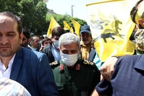 پوشش متفاوت سردار قاآنی در عراق جلب توجه‌کرد
