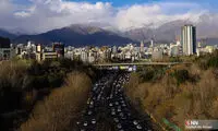 آبی کمتر دیده شده آسمان امروز تهران