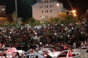 حرکت جالب هوادار تبریزی که با تراکتور به سطح شهر آمد!
