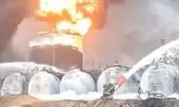 موشک‌های روسی انبار نفت اوکراین را هدف گرفتند