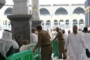 لحظه دستگیری عامل انتحاری در مسجدالحرام