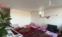 اولین تصاویر از تخریب یک خانه در مناطق زلزله‌زده خوی