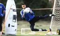 شیرجه‌های تماشایی حسینی در تمرین استقلال