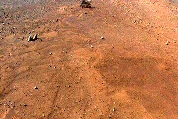 تصاویری از شاهکار هلی‌کوپتر ناسا در مریخ