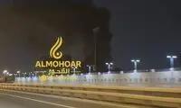 تصویری از حمله ایران به پایگاه آمریکا در بحرین