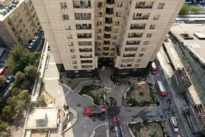  تصاویر آتش‌سوزی شدید در طبقه ۱۶ آپارتمان مرودشت 