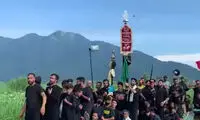 عزاداری متفاوت کشمیری‌ها روی آب