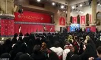 حضور برخی بانوان با حجاب متفاوت در دیدار با رهبری
