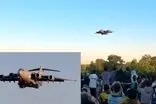 تماشای فرود هواپیمای غول‌پیکر آمریکا در فرودگاه پکن