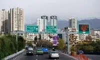 عکس زیبای پاییز در بزرگراه مدرس تهران