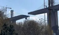 تصویری آخرالزمانی از لحظه انفجار پل B1 کرج