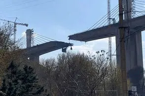 تصویری آخرالزمانی از لحظه انفجار پل B1 کرج