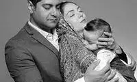عکس دیده نشده از آزاده نامداری در کنار همسرش