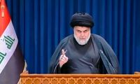 سید مقتدی صدر پشت تریبون قهر کرد و بعد آشتی کرد!