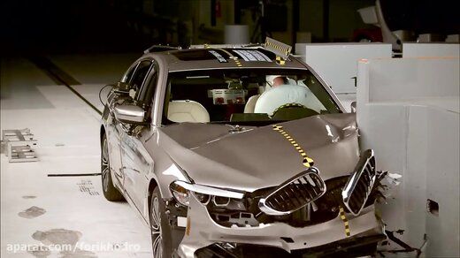 ویدئویی از شبیه‌سازی تست تصادف BMW 