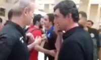 تبریک مهدی رحمتی به پرسپولیسی ها در فرودگاه