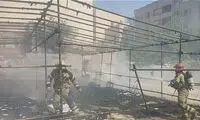 آتش‌سوزی یک هیات عزاداری در تهران