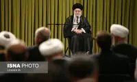 تصویری از روحانی، لاریجانی و ناطق در بیت رهبری 