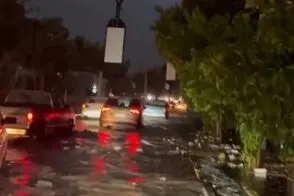 وضعیت دیروز لواسان بعد از بارش شدید باران