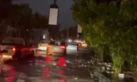 وضعیت دیروز لواسان بعد از بارش شدید باران